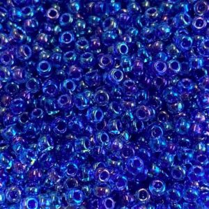 Blue Round Glass Seed Beads