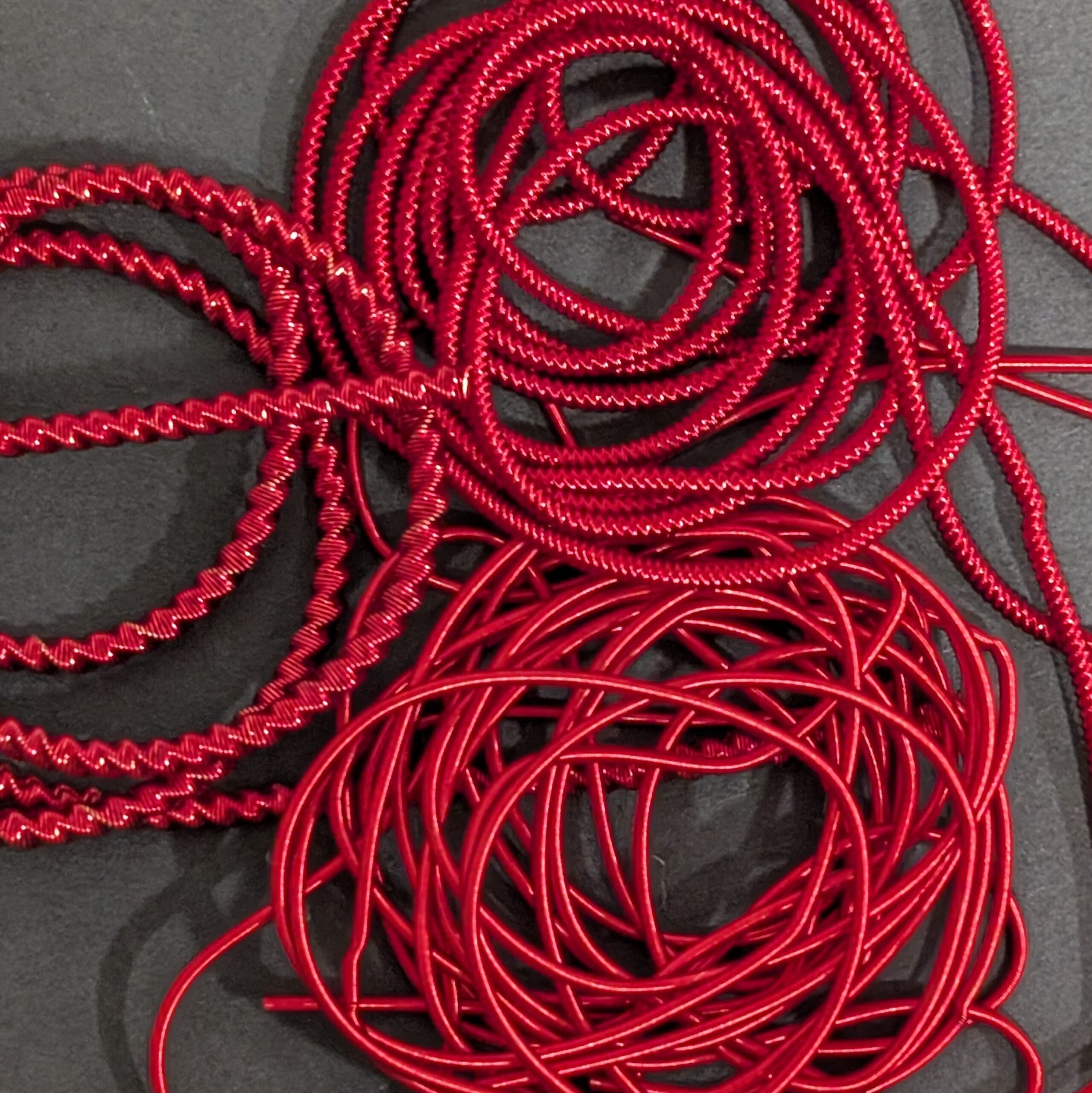 Red Coloured Purl Set