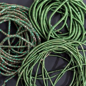 Christmas Green Coloured Purl Set
