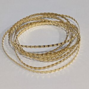 Crinkle Plate Gold Colour