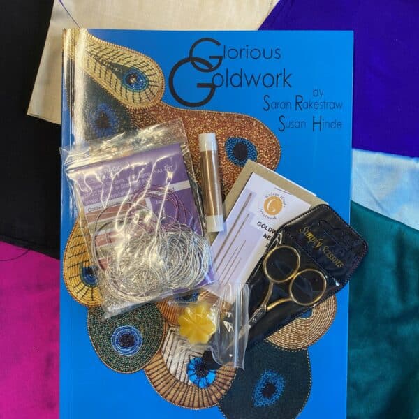 Goldwork gift set - silver set with scissors