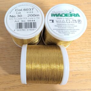 Heavy Metal Thread Gold 6037
