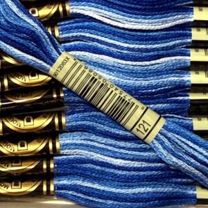 121 Ocean Blue (Variegated) DMC stranded cotton