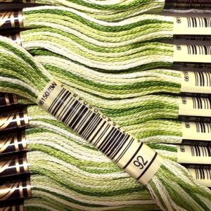 92 Leaf Green (Variegated) DMC Stranded Cotton